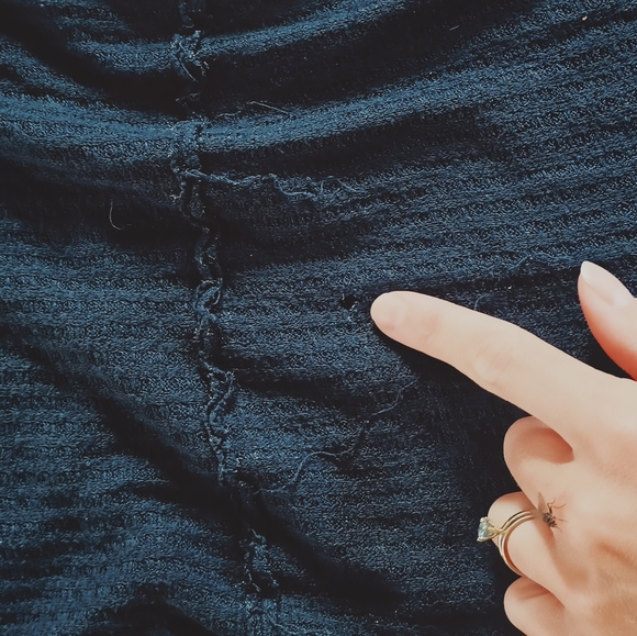 🌷3/15🌷 ❤️HP🥳 Eyeshadow tunic dark blue boho size s - Picture 5 of 8